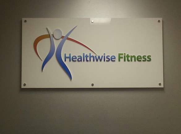 Reception Signage Healthwise Fitness1